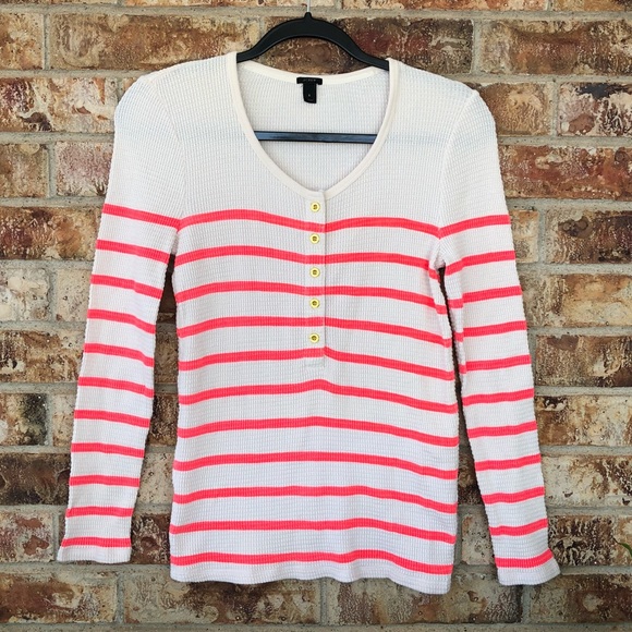 J. Crew Waffle Crewneck (S)